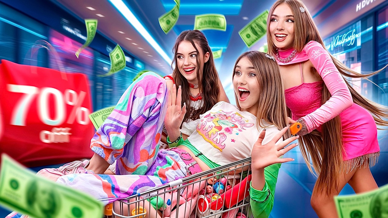 Çocuk vs Liseli vs Üniversiteli Kız Kardeşler! 10-18 Yaş Arası Kardeşlere 1000 Dolar Verdik