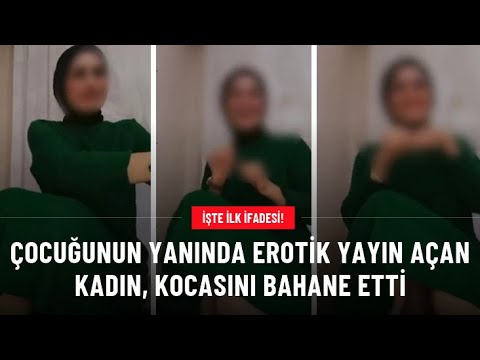 Çocuğunun yanında canlı yayın açan kadın, kocasını bahane etti: Eşimin kumar borcu için yaptım