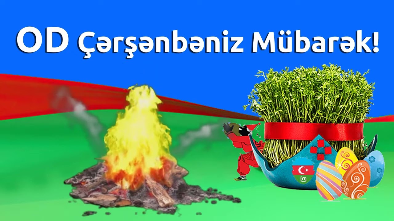 Od Çərşənbəniz Mübarək - Yeni Novruz Bayrami Tebriki 2025 (Status ucun) Od Cersenbeniz Mubarek 2025