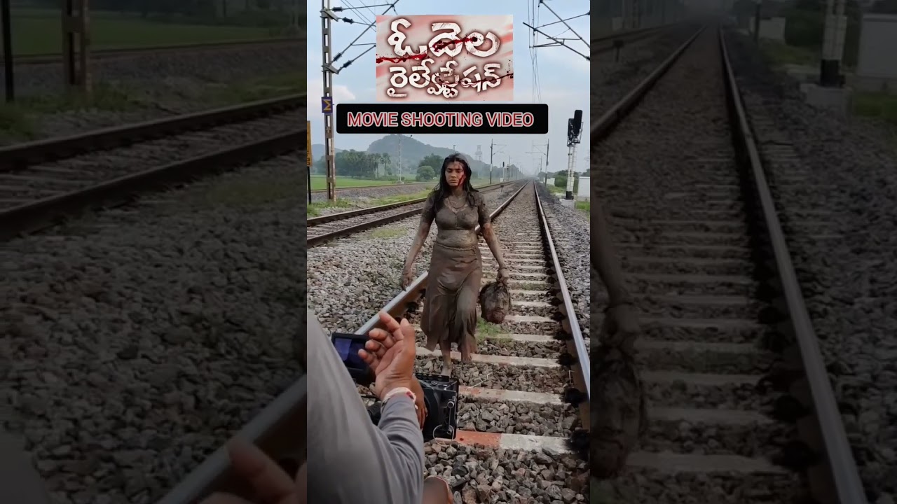 Odela Railway station movie shooting video| #HebahPatel #telugumovie #JustforFun