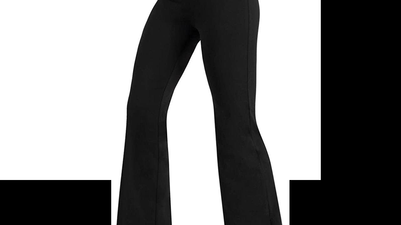 ODODOS Women's Boot-Cut Yoga Pants Tummy Control Workout Non See-Through Bootleg Yoga Pants