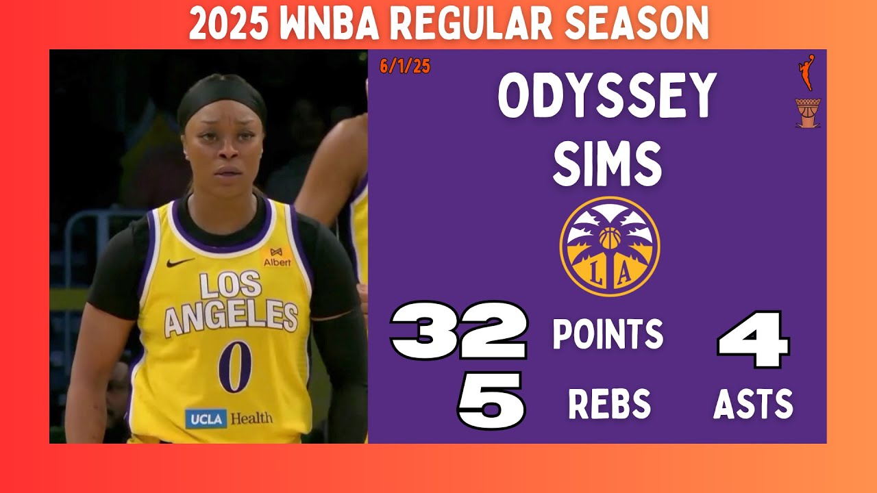 Odyssey Sims 32 pts, 4 asts vs Phoenix Mercury | June 1, 2025 | WNBA 2025
