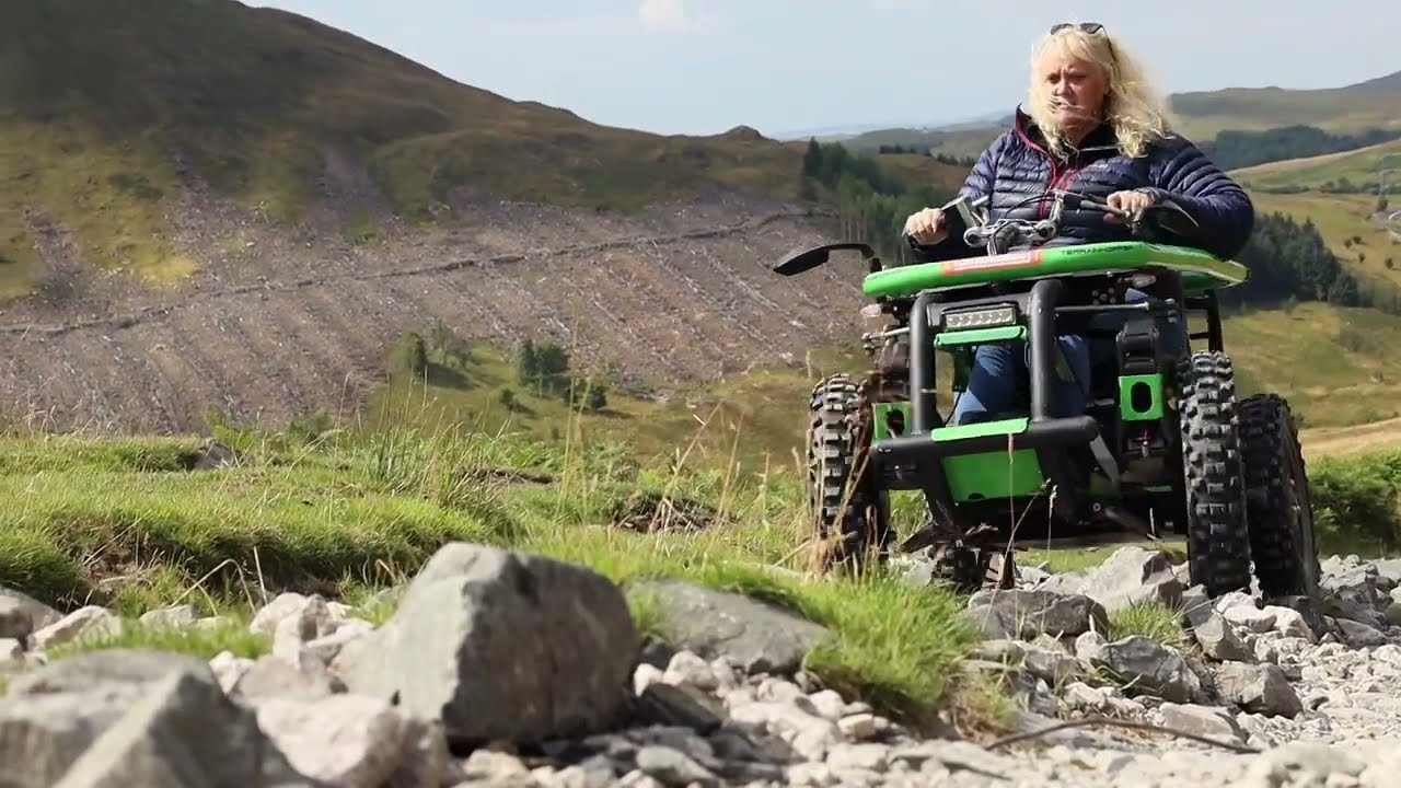 Off Road TerrainHopper wheelchair climbs mountain path | Mobility Scooters | TerrainHopper