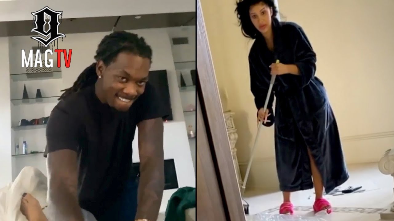 Offset Gives Cardi B A Massage After She Injures Her Thigh! 👨🏽‍⚕️