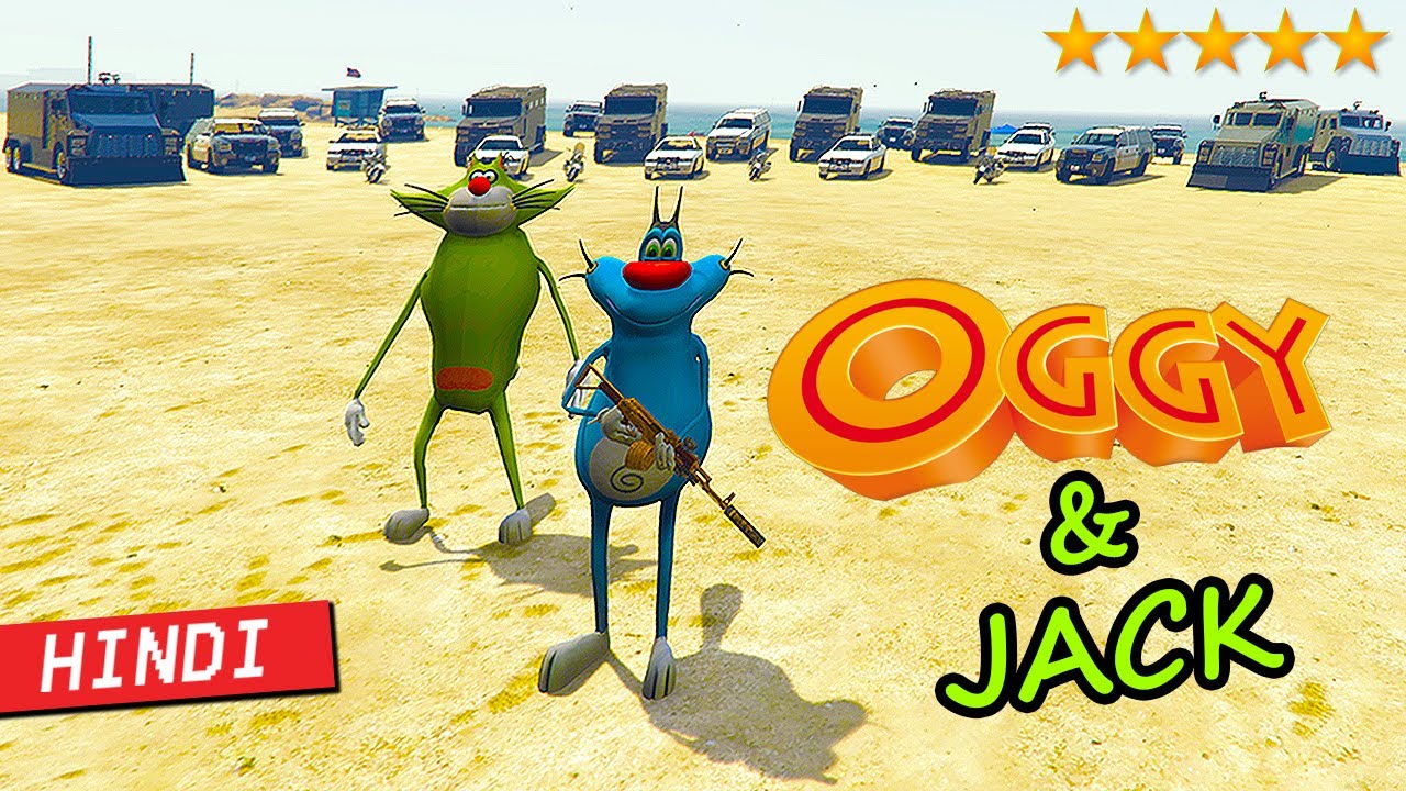 OGGY & JACK Vs 5 Star Police🌟in GTA V | GTA 5 Hindi Funny Moments | GGMonFire