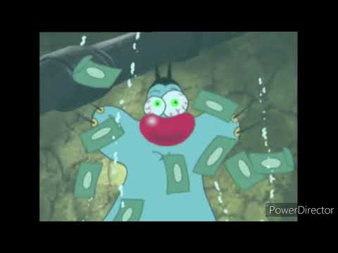 oggy and the cockroaches: go slow with your dough underwater scene