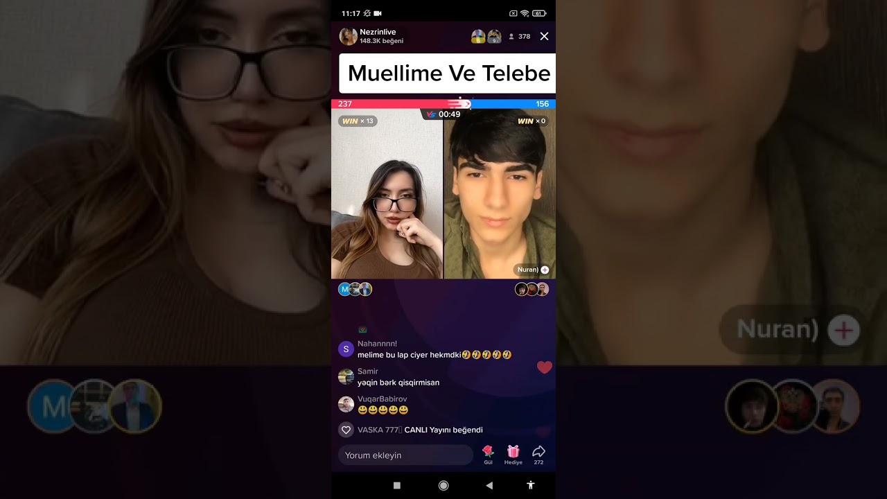 OGlAN INGILIS DILI MELIMESI ILE MIRT TUTUR 😂😱 TIKTOK CANLI YAYIN YARISMA (2023)