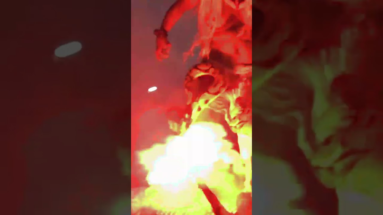 Ogoh ogoh nya menyala! ngendih pakai flare api  #ogohogoh2024 #bali #ogoh