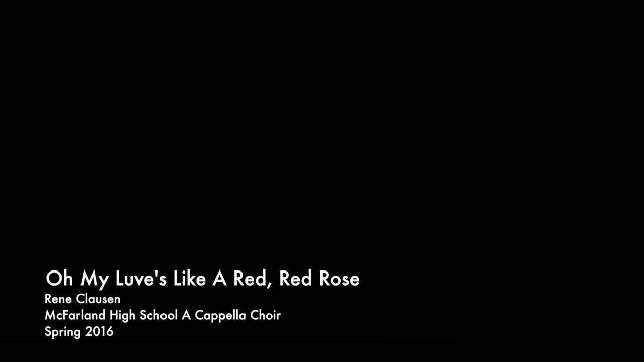 Oh My Luve's Like A Red, Red Rose