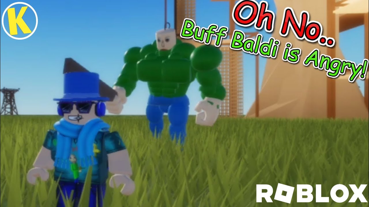 Oh No.. Buff Baldi is Angry! (Random Baldi Games on Roblox)