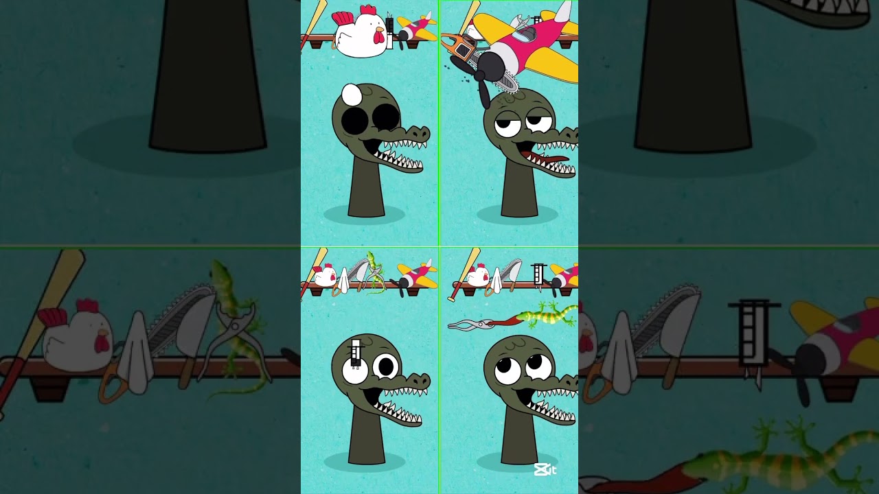 Oh no !!help bombardino Crocodilo #incredibox #sprunki