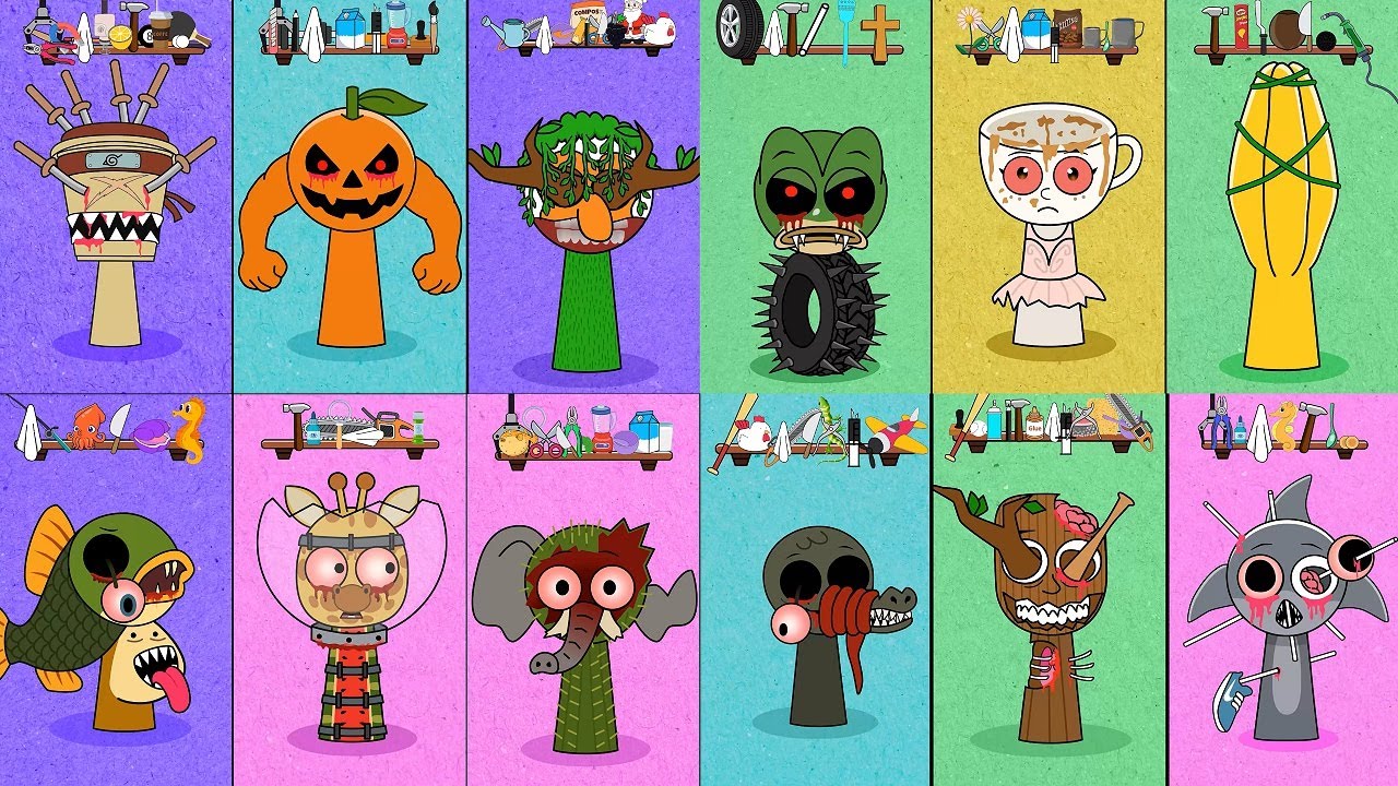 Oh no!! Spunki Italian Brainrot part 1 | Incredibox Sprunki Animation #spunki #incredibox