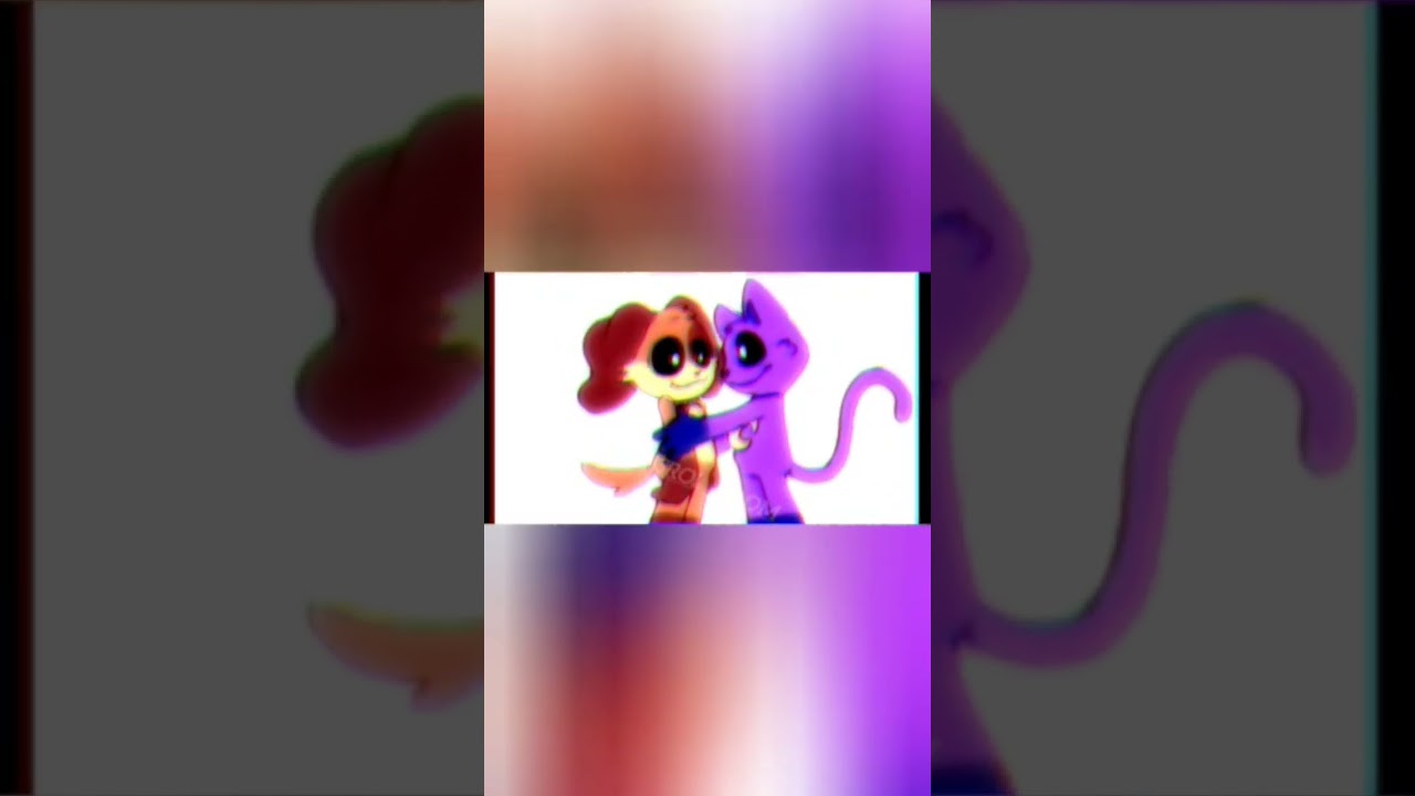 ohh kissing dogday x catnap #comic dub 😏😏💜🧡#funny 😏