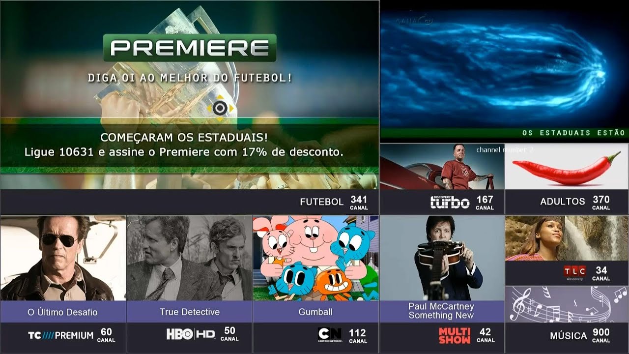 OI TV (SES-6) - Plano TOTAL HD