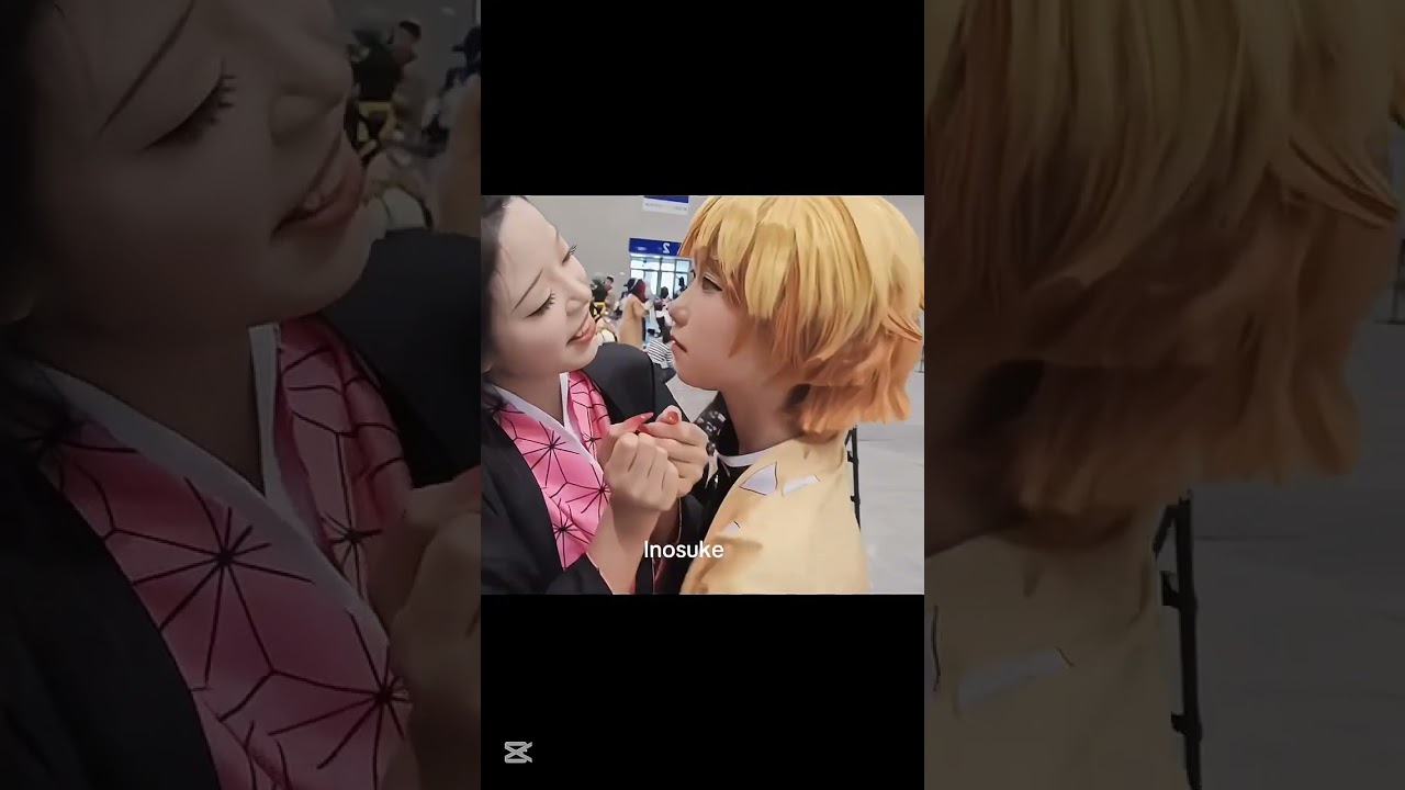 Okairi inosuke 🥰- nezuko #trend #demonslayer #nezukochan #zenitsu  #funnymoments #shorts #cosplay #w