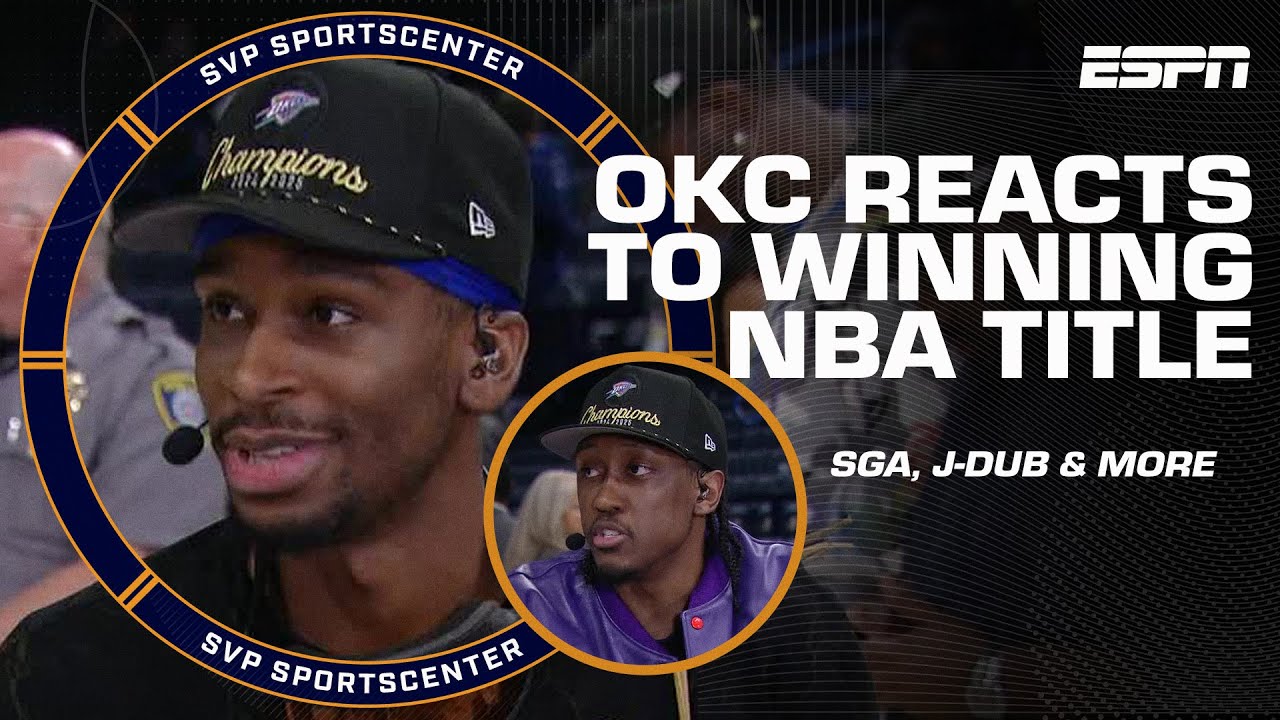 OKC Thunder Interviews 🏀 SGA, J-Dub, Daigneault & Presti on winning NBA title | SC with SVP