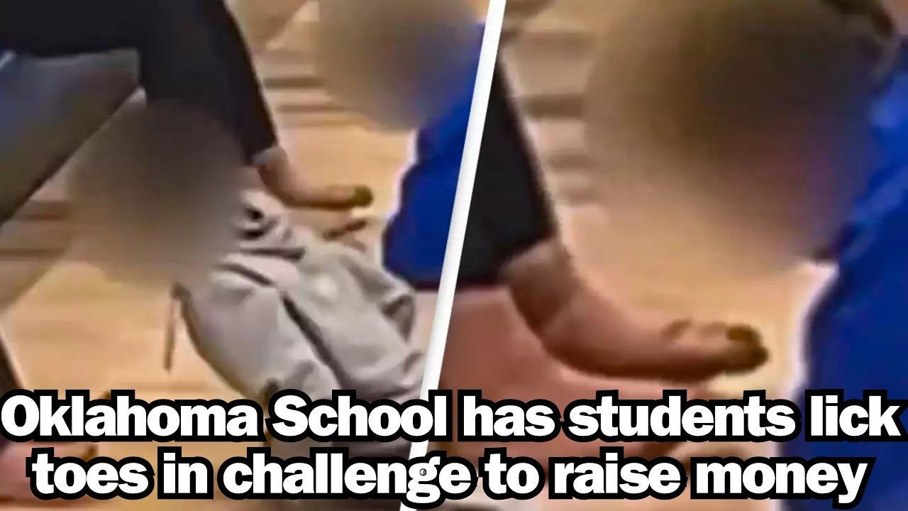 Oklahoma School has students lick toes in challenge to raise money
