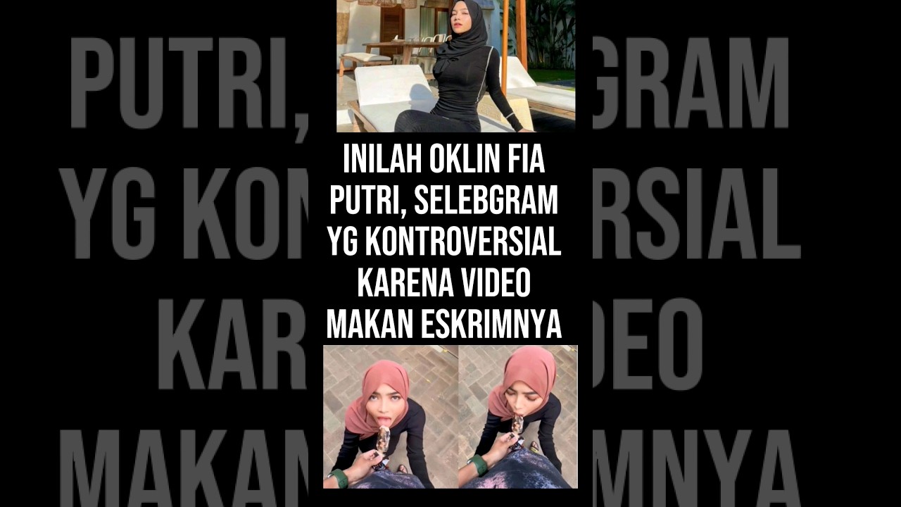 oklin fia putri makan eskrim #oklinfia