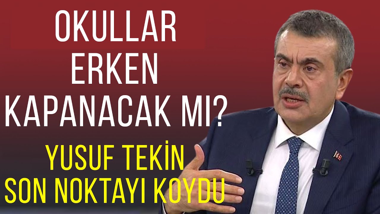 Okullar erken kapanacak mı? Bakan Tekin son noktayı koydu!