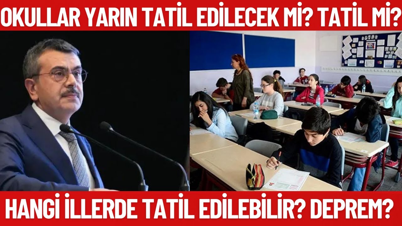Okullar yarın tatil edilecek mi? Deprem sebebiyle eğitime ara..! 24 nisan okullar tatil mi?
