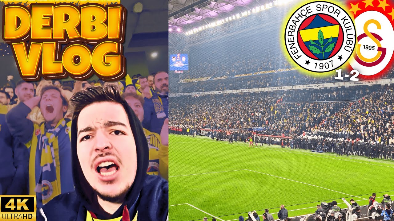 OLAYLI DERBİ TÜM DETAYLARI STAD VLOG Fenerbahçe 1-2 Galatasaray Stadyum Vlog 4K
