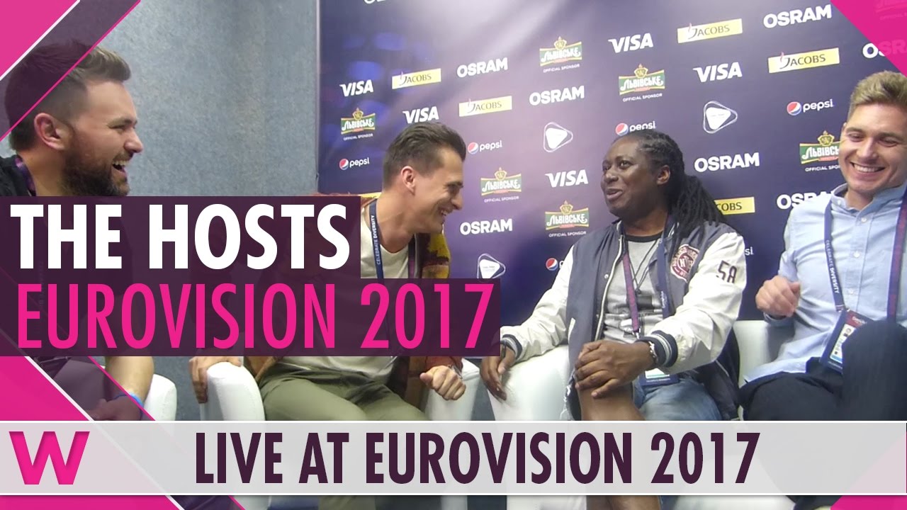 Oleksandr Skichko, Volodymyr Ostapchuk & Timur Miroshnychenko (Eurovision 2017 Hosts) Interview