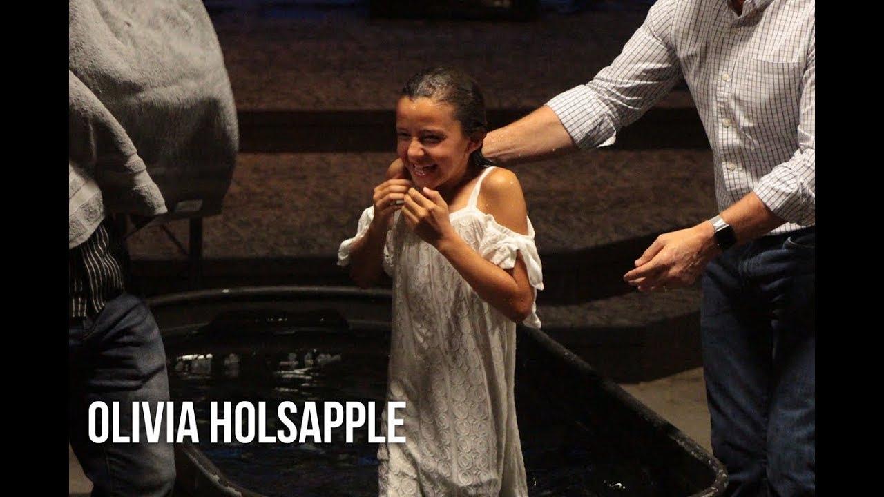 Olivia Holsapple baptism