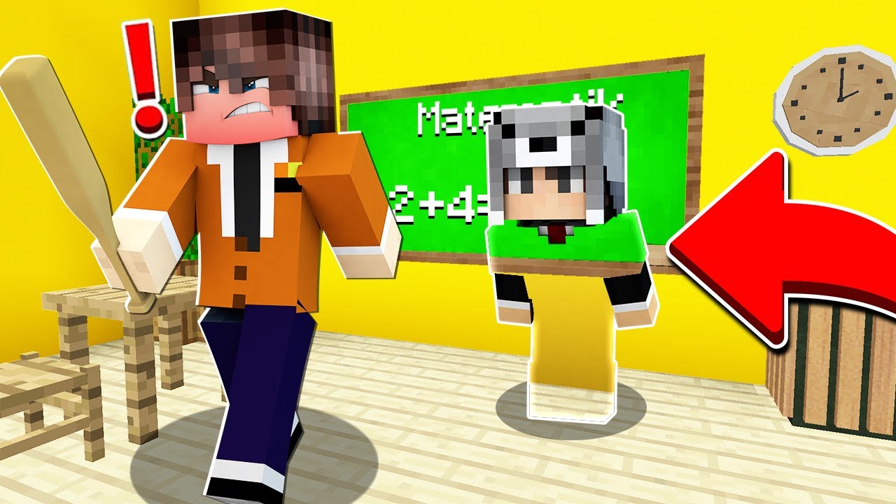 OĞLUM OKULDA GÖRÜNMEZ OLUP SAKLANDI! 😱 - Minecraft