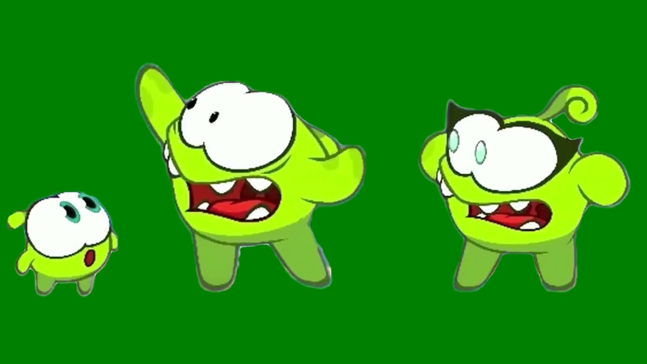 Om Nom & Nibble Nom & Om Nelle Washing green screen