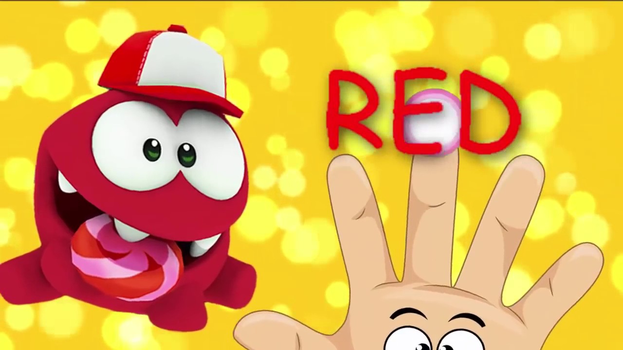 Om nom Learn Colors for Kids Children Finger Family Nursery Rhymes Learning Video 2017