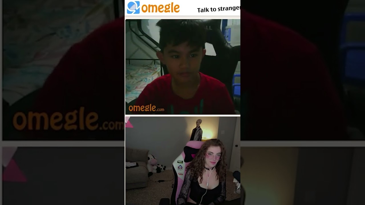 Omegle Fake E- Girl Trolling... but this kid cant comprehend it