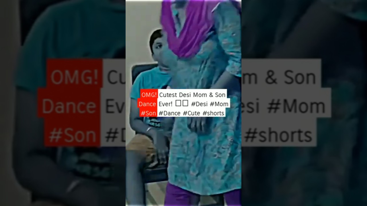 OMG! Cutest Desi Mom & Son Dance Ever! 🥺❤️ #Desi #Mom #Son #Dance #Cute  #shorts