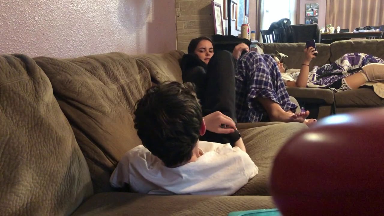 OMG Little Brother Put His Foot in Sisters Mouth (GONE WRONG - TICKLE FEET!)