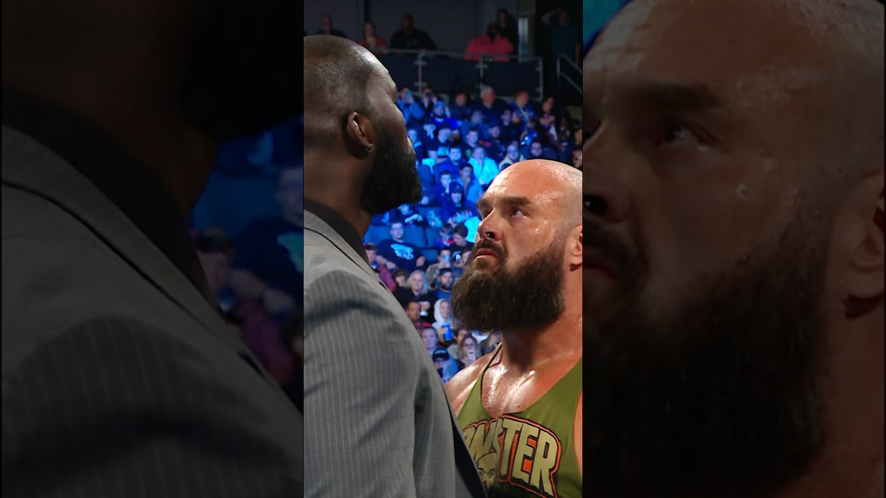 Omos tossed Braun Strowman out of the ring with ease