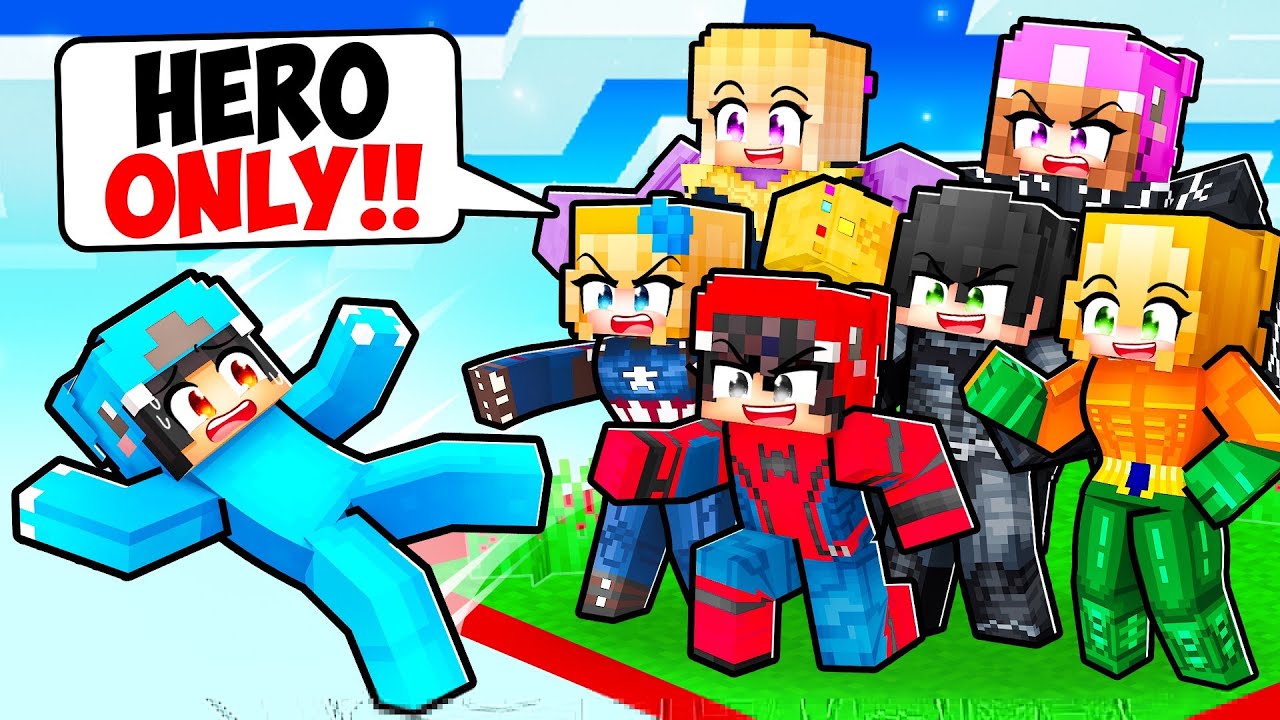 ONE BLOCK But We're SUPERHEROES With CRAZY POPULAR FAN GIRL!