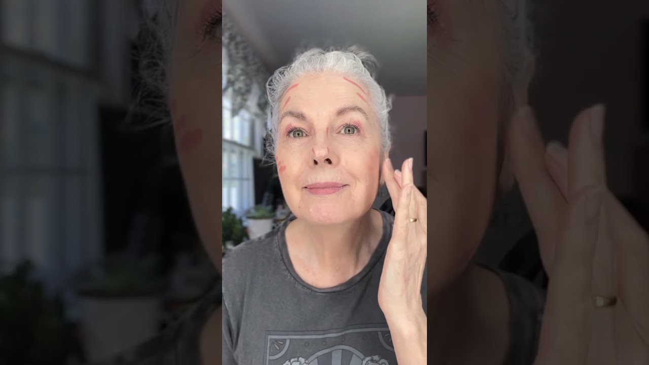 ONE LIPSTICK DOES IT ALL! Quick and easy look for mature women! #makeuptutorial #maturewomen