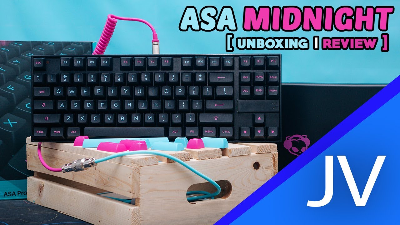 One of the BEST KEYCAP SET you could buy! | Akko Midnight ASA Unboxing, Review | Ft. Redragon Kumara