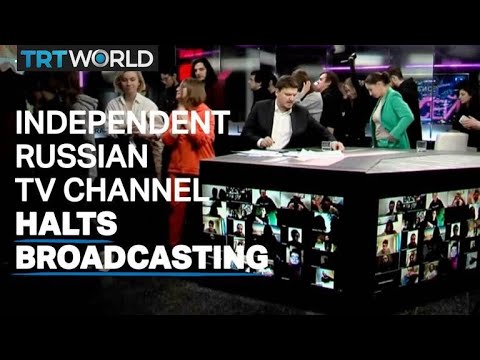 One of the Russia's last independent TV channels halting its work