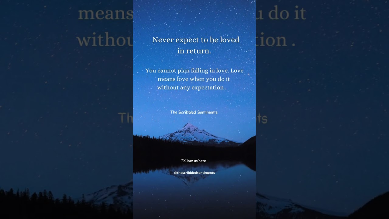 One sided love| Love Quotes | Quotes |Broken Quotes | Love | Never expect #shorts #lovequotes #quote