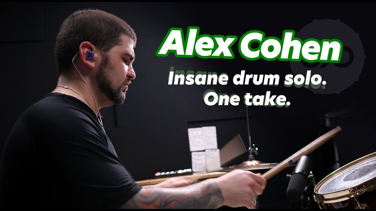 (One take) Alex Cohen plays an insane impromptu drum solo at my studio