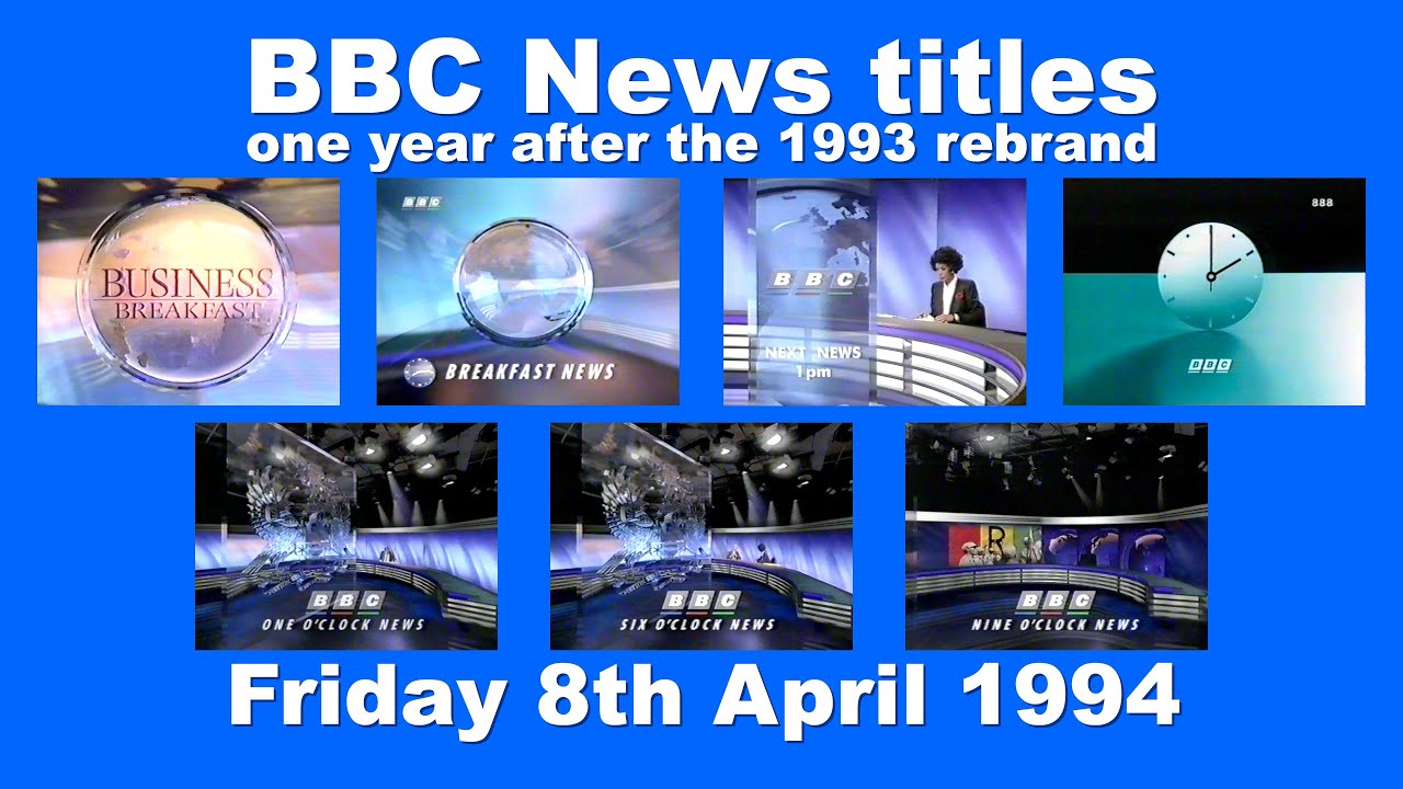 One year after rebrand | BBC News 1994 | VHS recording | 8th April 1994
