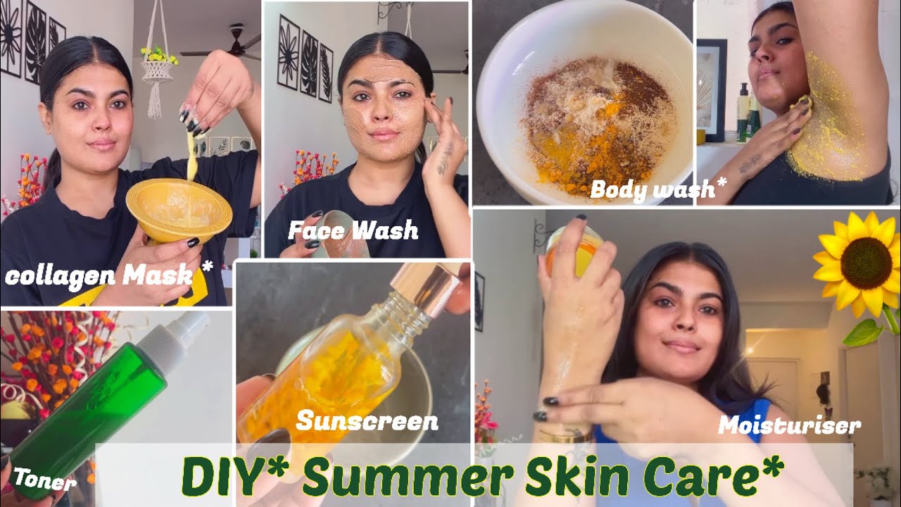 Only Homemade* DIY SUMMER 🌻🌞 Skin Care Routine 🎀
