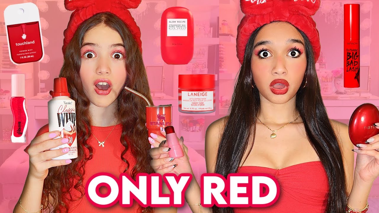 ONLY using RED PREPPY MAKEUP & SKINCARE!❤️