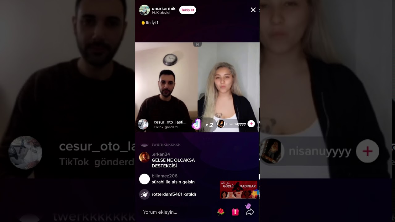 Onur sermik Canlı yayında su döktürüyor #tiktok #canlı