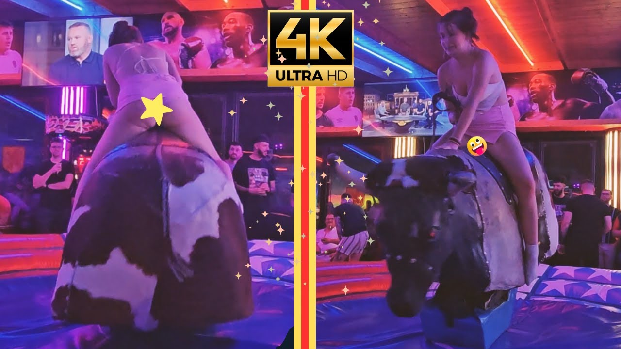 OOPS! Too short skirt on the Bull 🐂🤪🎉