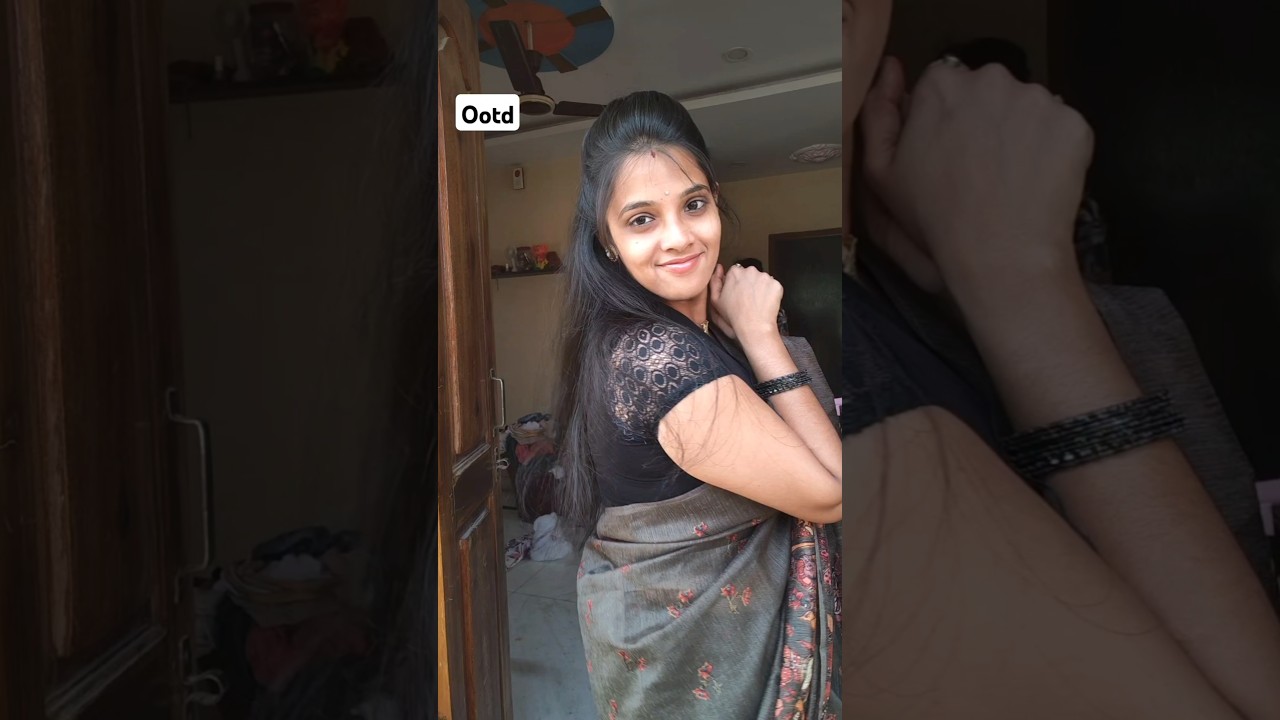 ootd (outfit of the day) kalamkari Saree 🤎🤎#ytshorts #fashion  #ootd #trendingshorts #sareefashion