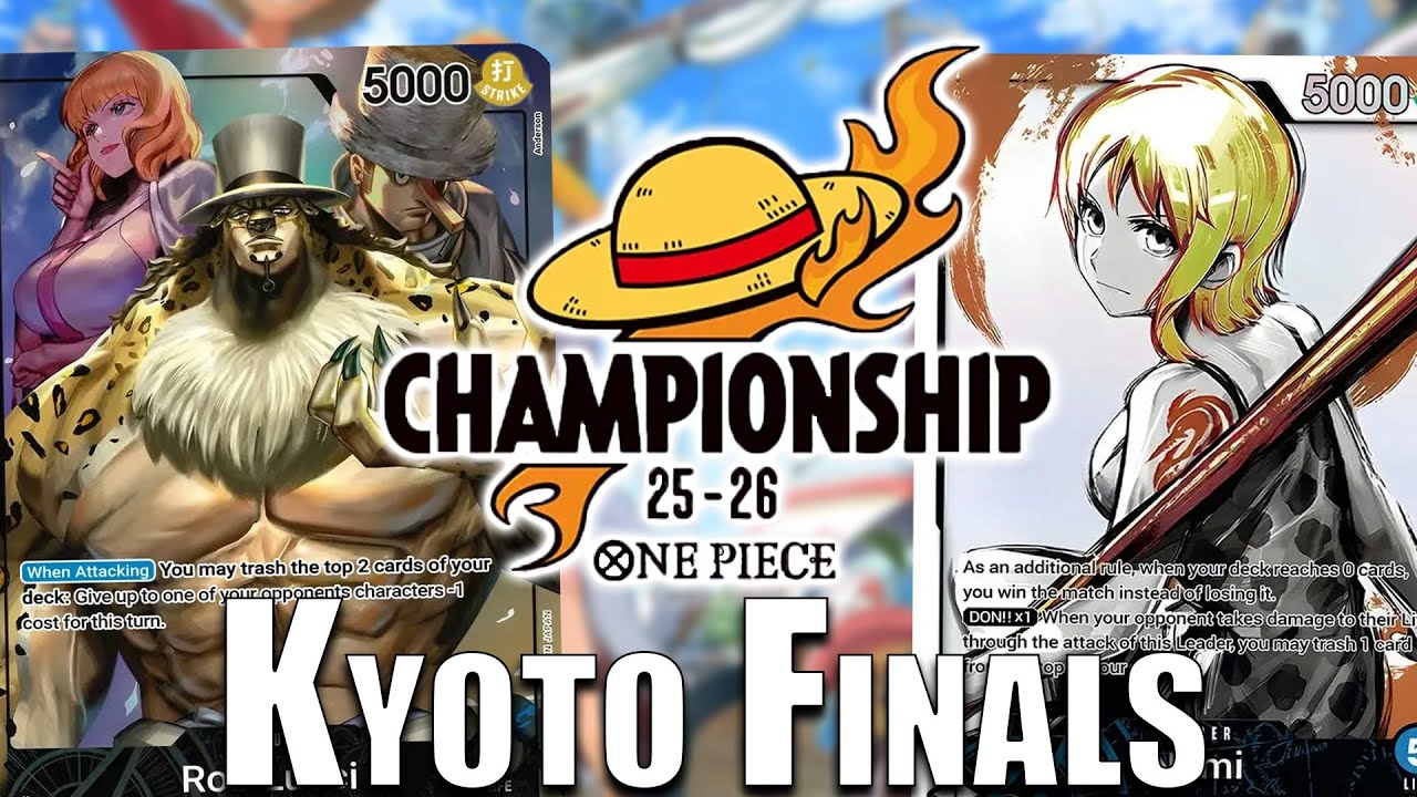 [OP12 FINALS] OP03 Nami vs. OP07 Lucci || Kyoto CS || One Piece Trading Card Game