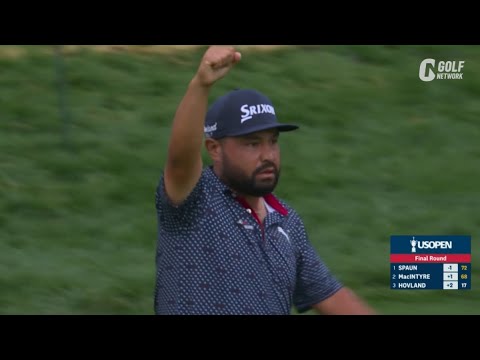【全米OP25】J.J.スポーン、約20mのバーディパットを決めて全米オープン制覇！　優勝スコアは通算1アンダーに