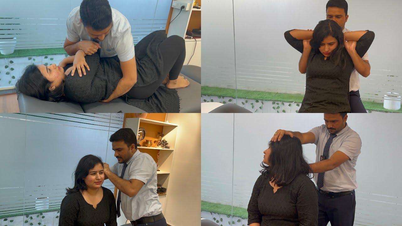 Open Her Tight Muscle Body Stiffness Back Pain Relief with Chiropractic Treatment | Dr.Harish Grover