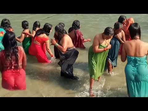 Open Snan In Gomti Rever || Purnima Ganga Snan 2024